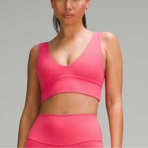 Glaze Pink LuLulemon light support sports bra